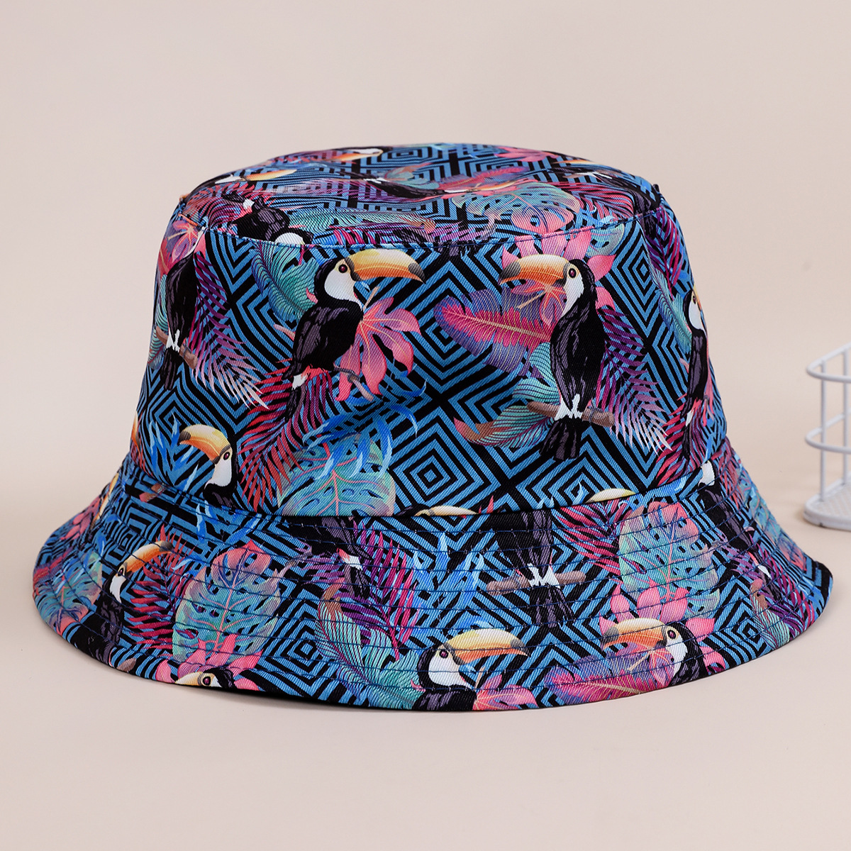 Sombrero pescador teñido con lazo transfronterizo europeo y americano desgaste lavabo sombrero hombres y mujeres verano al aire libre protección solar sombrero para el sol