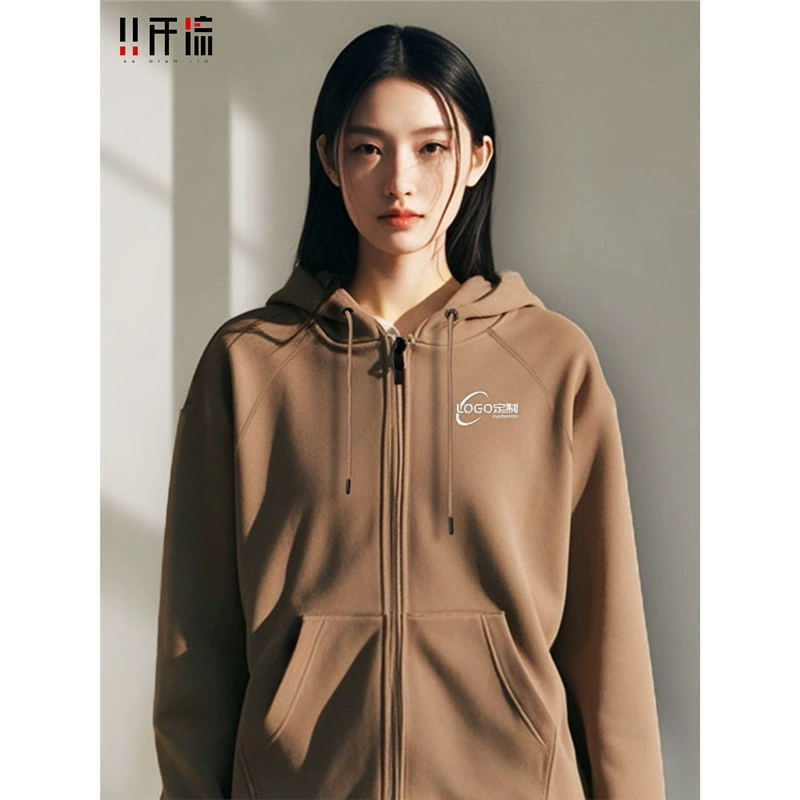 Вафельная толстовка с логотипом и капюшоном, рабочая одежда с длинными рукавами, рабочая одежда для групповых вечеринок, осенне-зимняя куртка