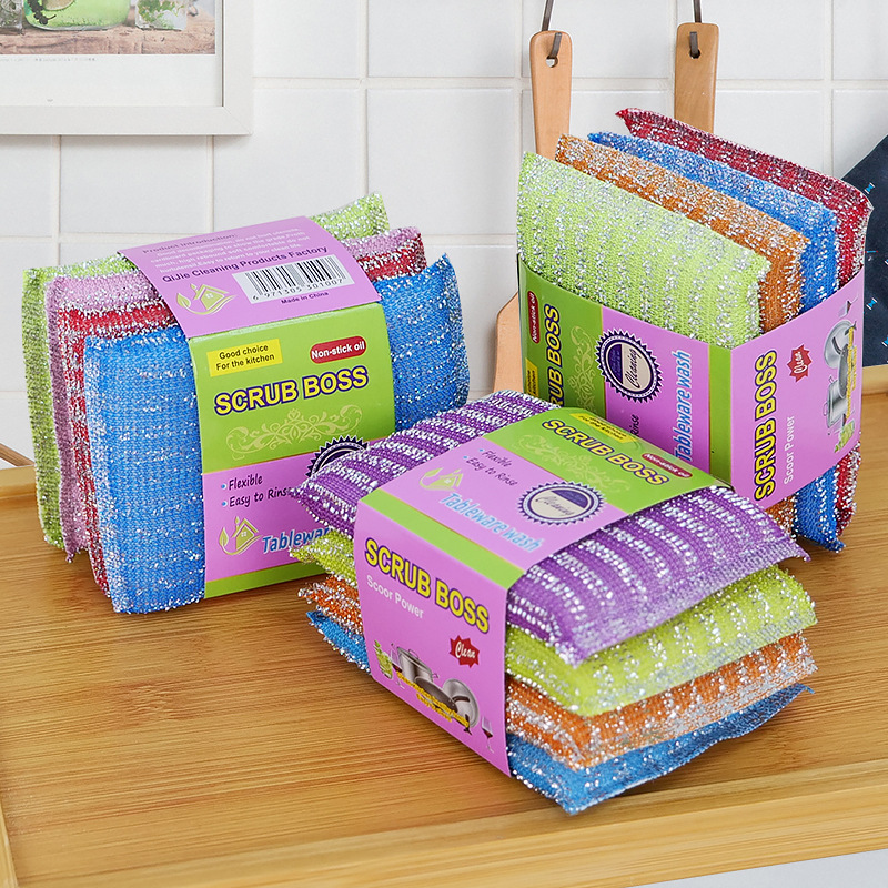 Lavar el rey de lavar los platos esponja bloques de tela de limpieza de cocina lavar la olla topos de cepillo de limpieza esponja mágica bloque de algodón limpio