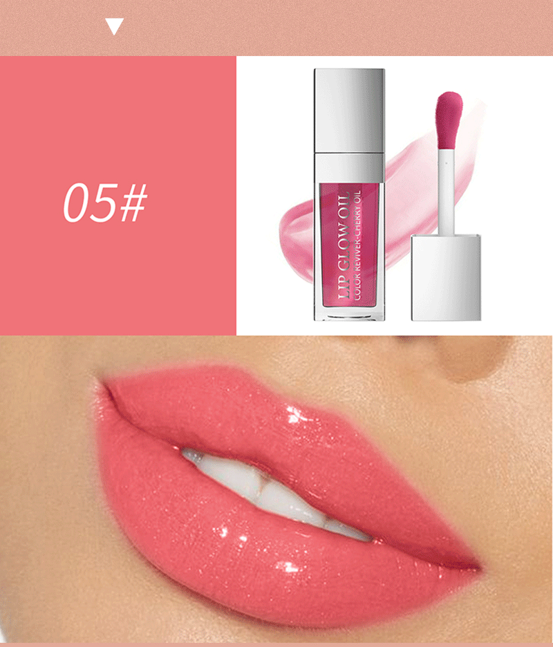 45g Weight Lip Glaze Type Of Cosmetics Plastic Material Solid Color, Transparent Pattern Sexy Style Solid Color Transparent Plastic Lip Glaze 4