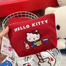 日本凯蒂猫复古风kitty洋气收纳包50周年限定款单肩手提包零钱包