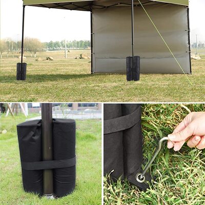 Cross border Best Sellers Tent fixed Double tube Sandbag outdoors Rain shelter from the wind fixed brace Sandbag