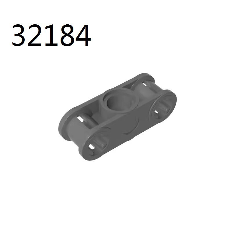 [Minimum Order of 50 Grams] Domestic Building Blocks 32184 Small Particle Orthogonally Double-Axis Hole Coupling Accessories Assembly and Insertion
