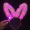 New model extended 14 lamps, light feathers rabbits ears hair hoop night market scenic concerts shaw the headdress wholesale