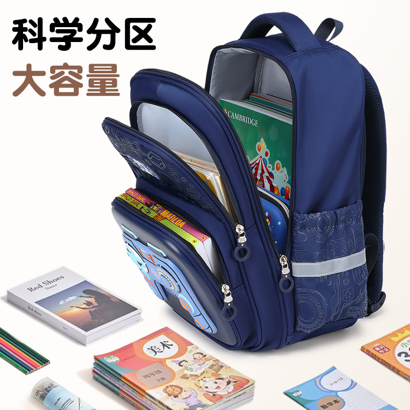 Mochila escolar para estudiantes de primaria mochila escolar para niños de grado 5 - 6 mochila para niños de grado 3 - 4 nueva mochila de espalda para reducir la carga