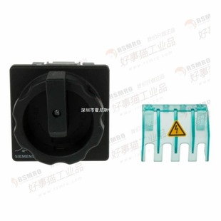3Ld2555-0Tk51+3Ld9250-0 Load Ba Siemens Isolation Switch 3P+N,63A/22Kw Black