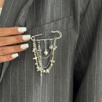 2025新款饰品个性欧美风多功能服饰配件时尚流苏脚饰设计感胸针女