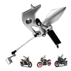 墨西哥美客多摩托车左踏脚银白色 ITALIKA250Z F11010189 250SZ