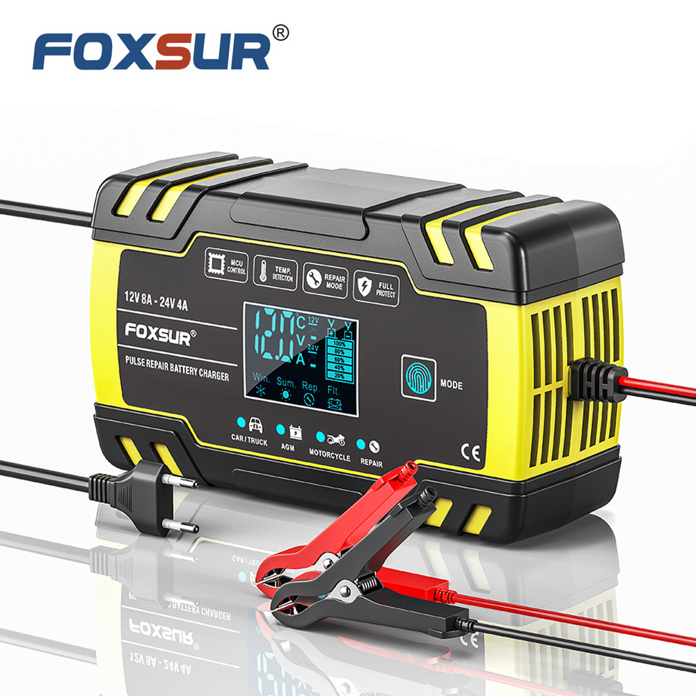 Multi-Stage Automatic Smart Battery Charger 100-240V battery charging