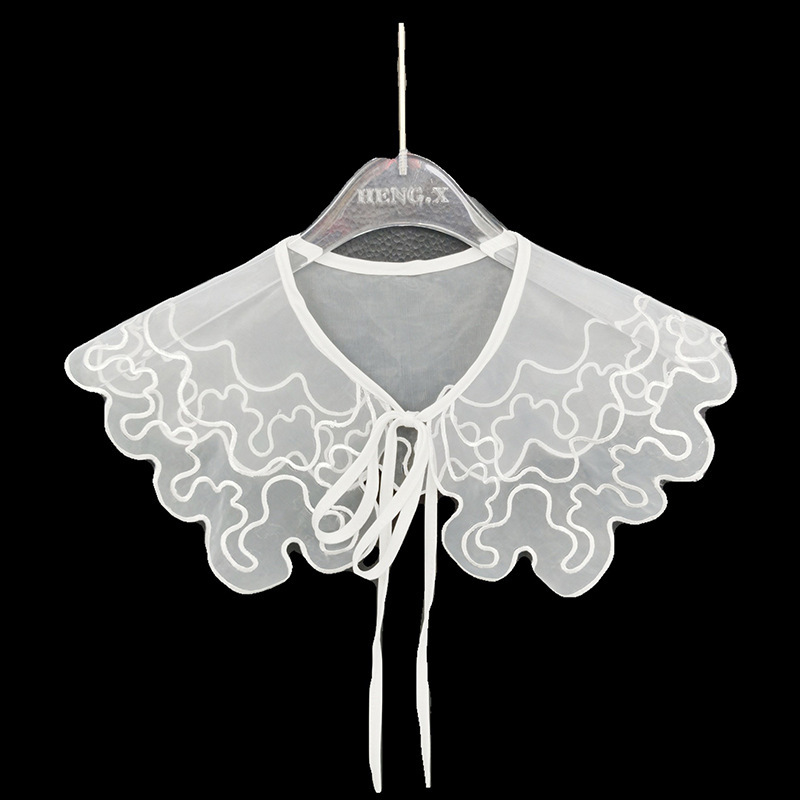 Primavera y verano gran chal de protección solar damas collar falso collar de camisa falsa collar de camisa collar pequeño collar de decoración fragante image 4