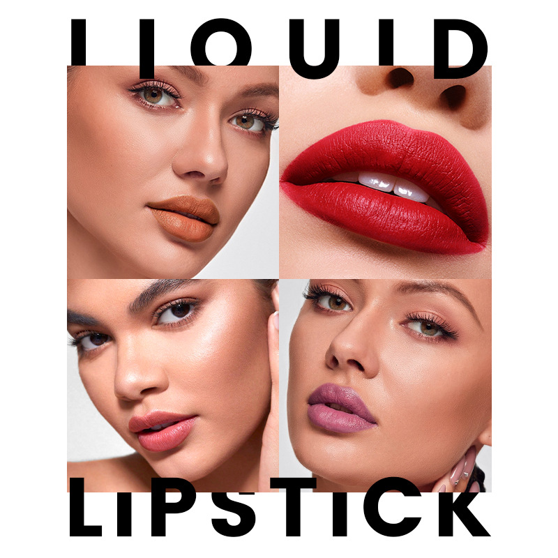 LACHAVA Matte Moisturizing Lip Glaze Rich Lipstick Bare Color Lip Gloss 14 Color Lipstick Makeup_voghion.com
