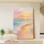 客厅入户海滩背景挂画
