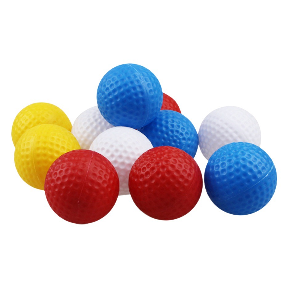Golf hollow ball golf 42mm indoor practice ball PE material ultra light golf multi-color optional