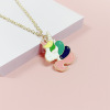 Cartoon cute necklace, metal chain, suitable for import