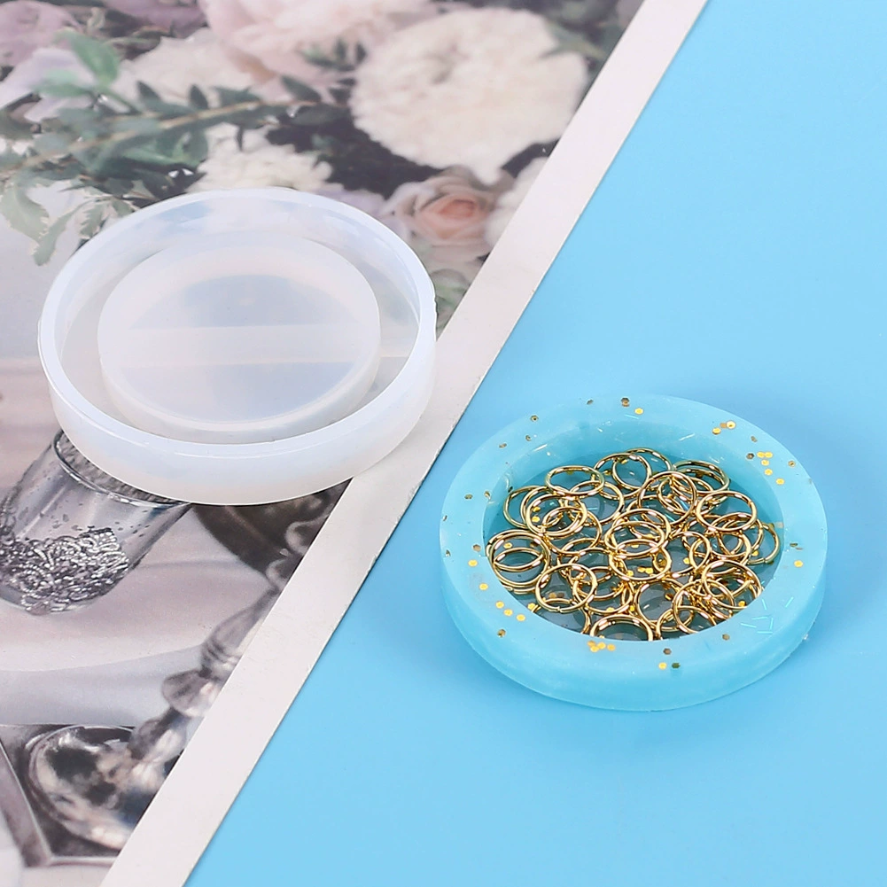 Storage box heart shaped, accessory with butterfly, silicone mold, handmade