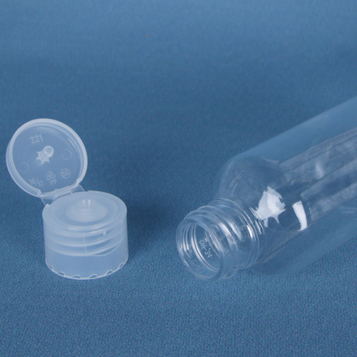 Butterfly flip-top plastic bottle Transparent lotion bottle Plastic cosmetic dispensing bottle Flip-top bottle Lotion bottle