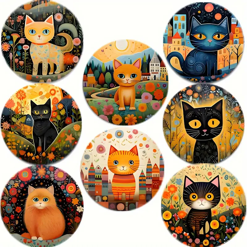 8 piezas de madera de moda fan de estilo nacional de tazas de arte resistente al calor para bebidas antideslizantes adecuadas para almohadillas de tazas de mandala