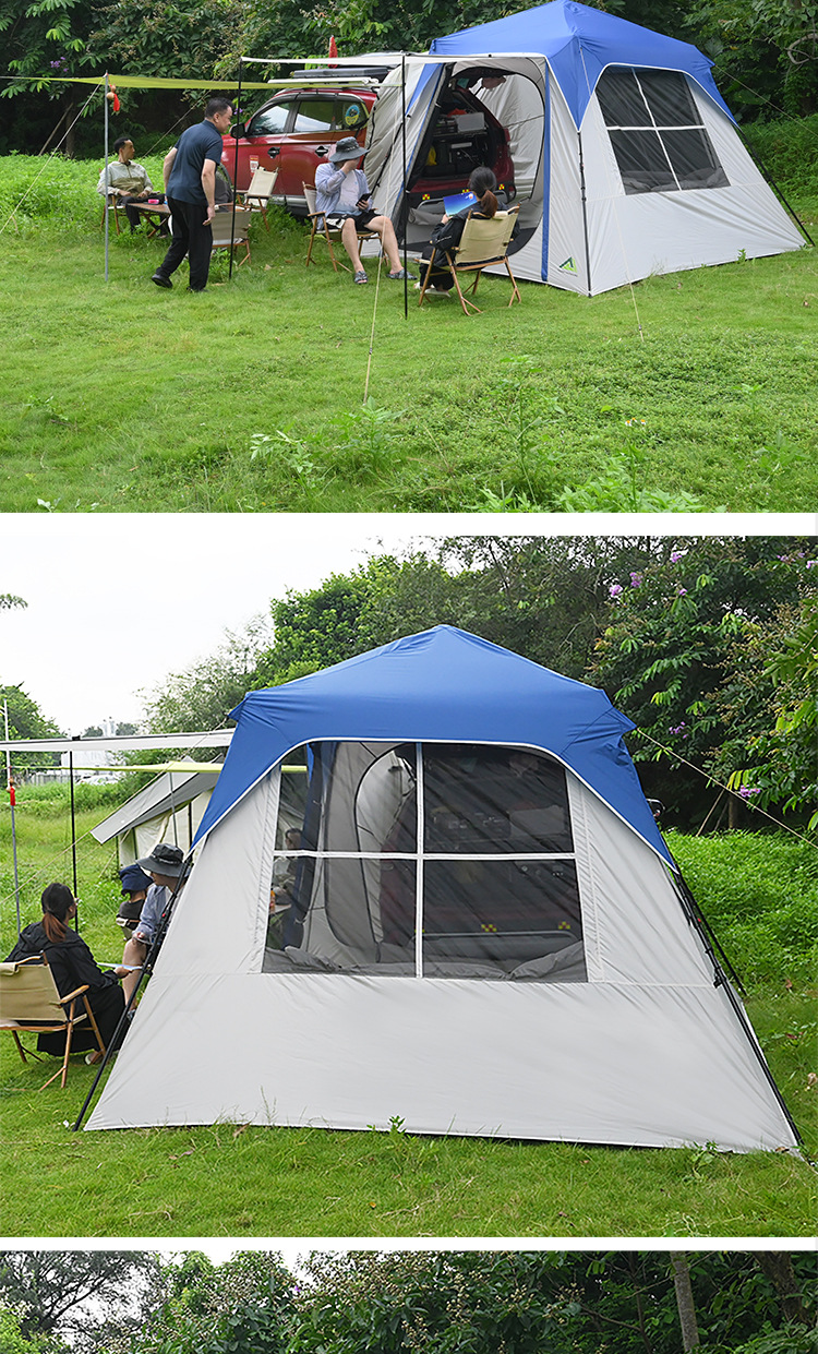 Outdoor Automatic Quick-Opening Car Tail Tent, Travel Car Roof, Car Side Trunk Tent, Picnic Camping