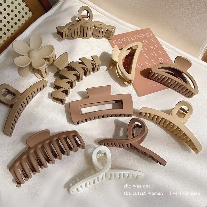 2023 nueva celebridad en línea horquilla clip de la Cabeza trasera clip de tiburón accesorios para el cabello de alta calidad agarre del pelo grande clip de pelo tocado