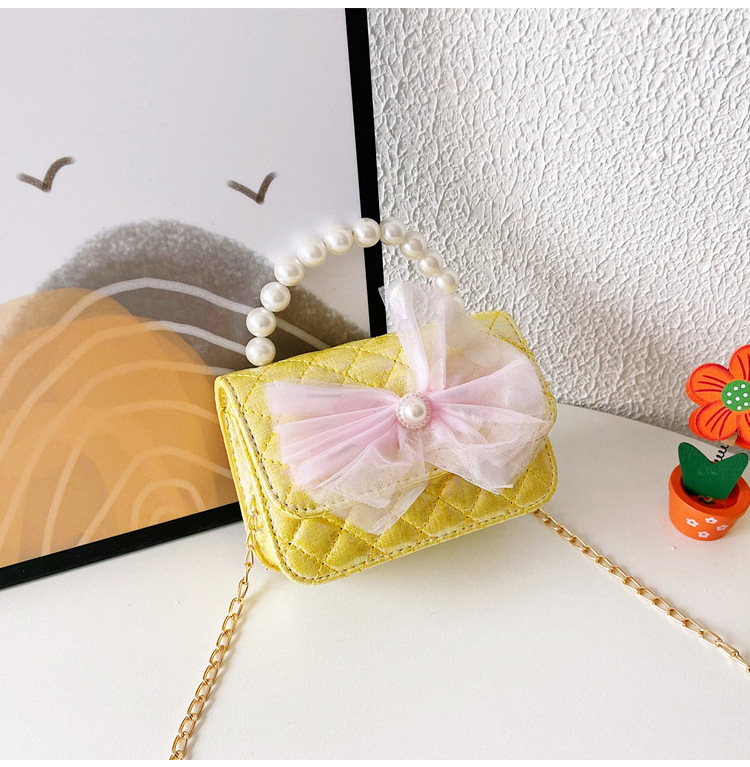 Niños Aisha princesa bolso de dibujos animados estilo coreano flash oro hombro mensajero bolsa chica Chanel estilo lindo bolsa