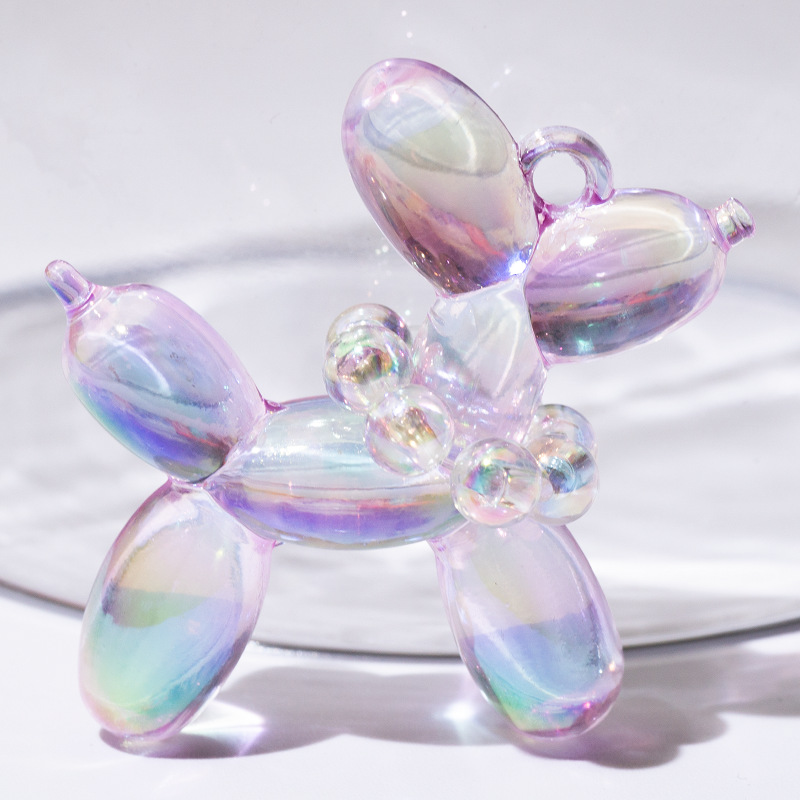 높은 투명 보라색 (투명 구슬)