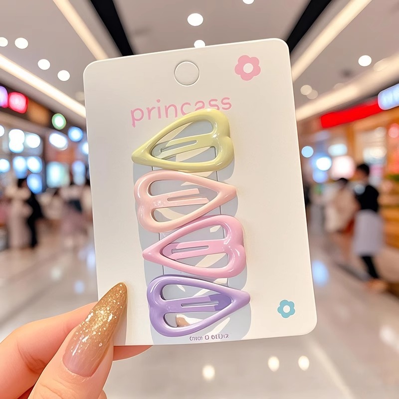 Estrellas para niños pinzas de cabello rosa pinzas de cabello de pentacos lindas bebés BB pinzas no dañan cabello niñas tocado al por mayor