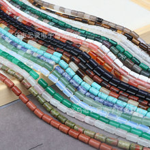 6*10mm水晶玛瑙圆柱圆管桶珠散珠子 diy手链项链手工饰品配件材料