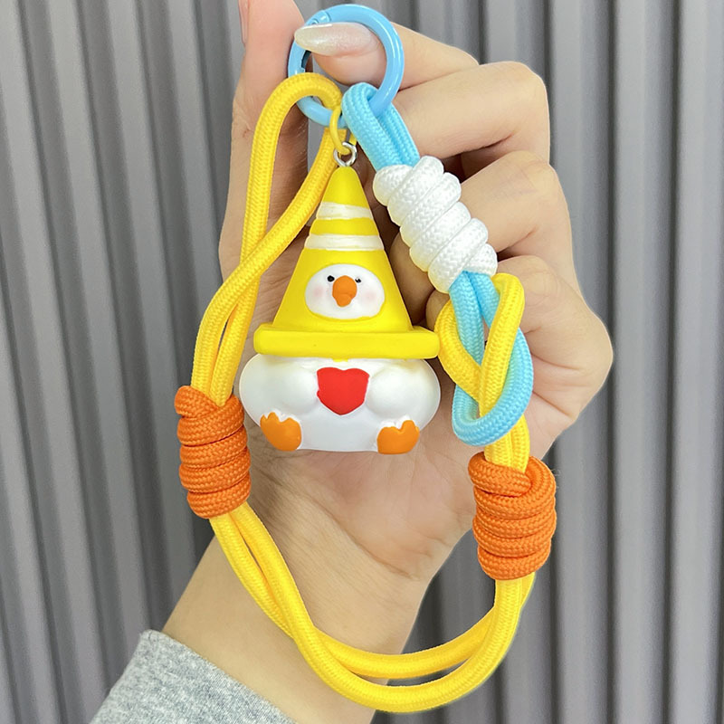 Super Heng original barricada ganso resina muñeca llavero colgante accesorios colgante bolso colgante bolso de estudiante