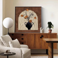 中古風客廳裝飾畫2024新款沙發背景牆壁畫法式復古餐廳掛畫組合畫