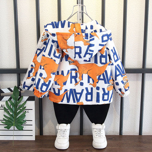Children's Spring and Autumn Jackets 2024 New Boys 6 Baby Jackets Hooded Casual Windbreaker 8 Jackets 10 Korean