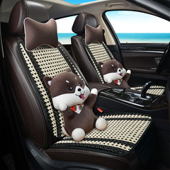 Cross-border M8 small three-piece set anti-slip car seat cushion single-seat office new multi-piece set seat cushion cartoon interior supplies