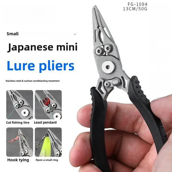 Sea fishing high carbon steel pressure pipe pliers shear wire rope with lock Teflon coating anti-rust fish control fishing gear wholesale