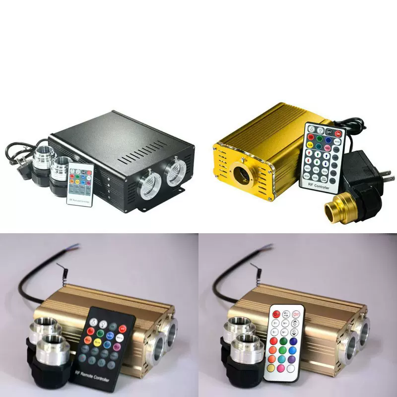 旋转LED光纤光源器全彩发光光纤机控制器星空顶 宴会厅DMX光纤机