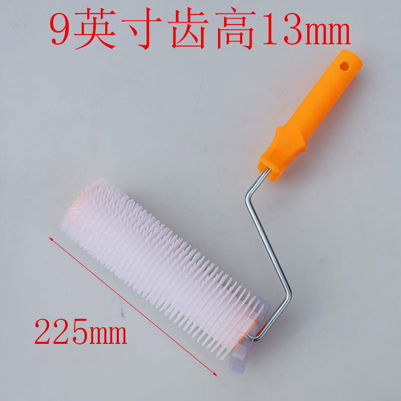 En las ventas de stock 9 pulgadas Diente de altura 13mm rodillo antiespumante autonivelante