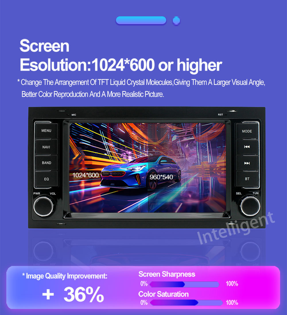 Suitable for Volkswagen Touareg 7inch Car Gps Bluetooth Wireless Carplay Navigation System Central Control Dvd4G Large Screen