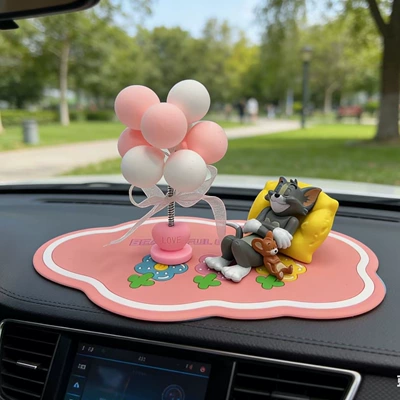 Dashboard Ornament Creative Cartoon Car ornaments - tom-balloon-pink-anti-slip-mat