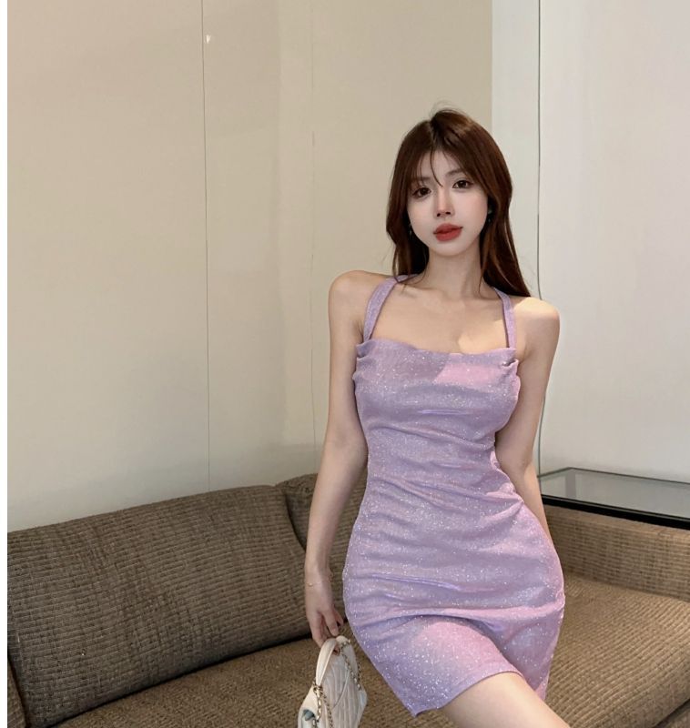 Summer Waist Bag, Hip Temperament, Socialite, Sweet And Spicy Dress, Shiny And Sparkling, Backless Strap, Suspender Skirt, Children_ecoleips.com