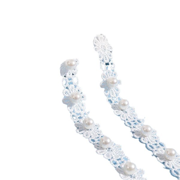 High quality lace straps pearl