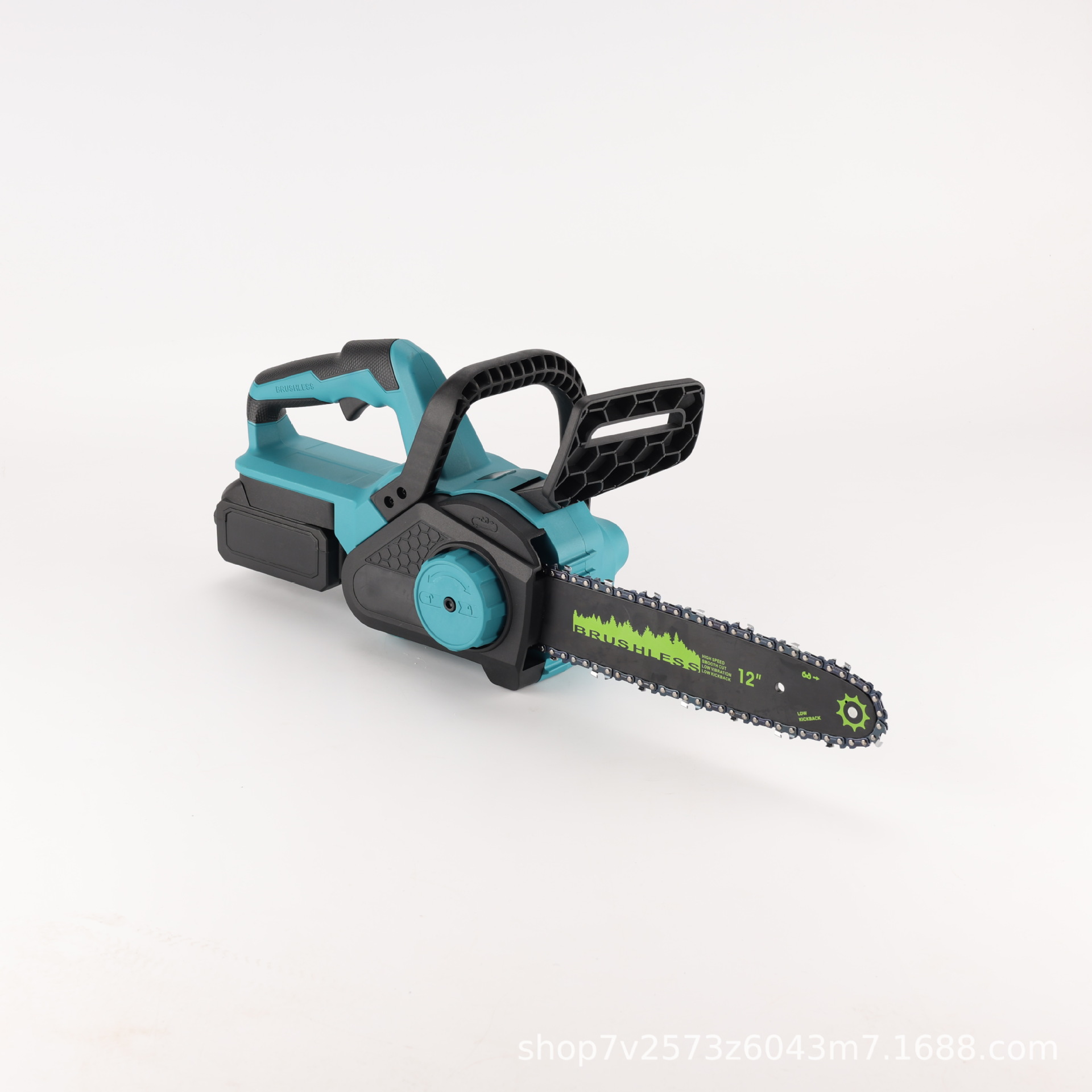 Sierra de cadena eléctrica de mano multifuncional de 12 pulgadas para carpintería jardín Sierra de madera de 16 pulgadas para comercio exterior de alta potencia cubierta de motosierra de litio sin escobillas