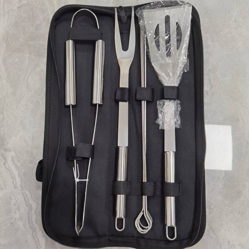 Fábrica de suministro de parrilla de acero inoxidable conjunto de parrilla de parrilla de parrilla portátil al aire libre conjunto de herramientas de parrilla de parrilla combinada