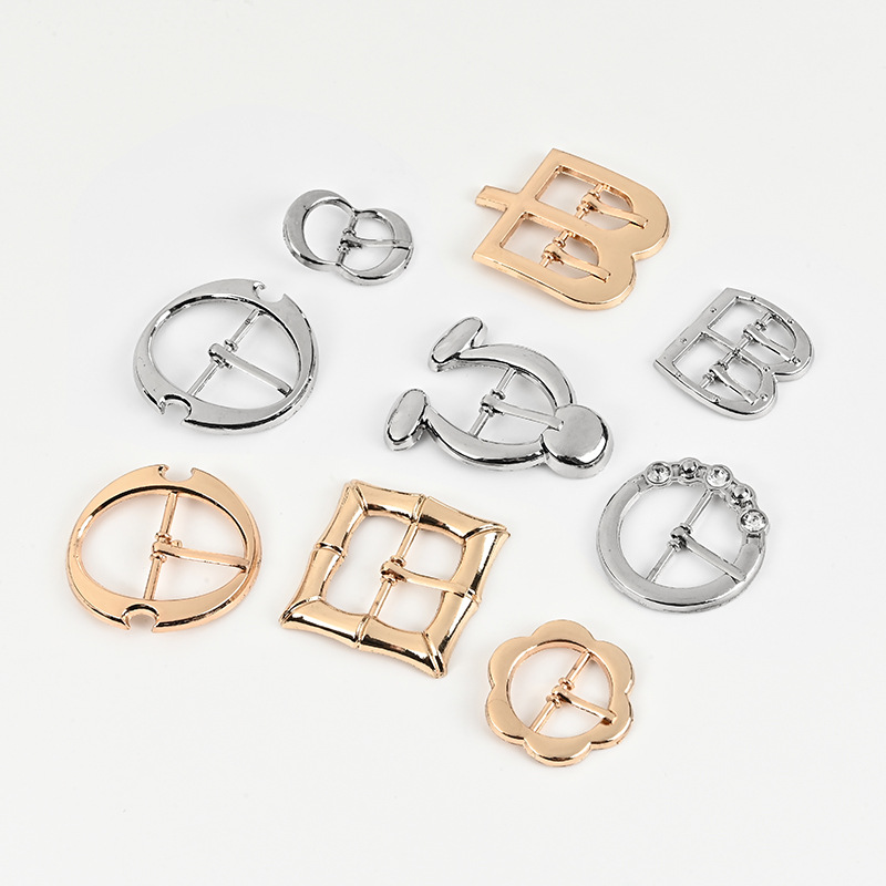 Metal Hardware Buckle for Women's Belts, Rectangular Buckle, Large Trench Coat Adjustment Buckle, B-Shaped Buckle, Adjustment Buckle, Garment Accessories Buckle
