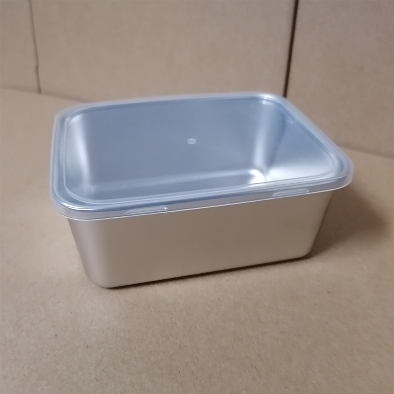 Caja de plato de acero inoxidable placa cuadrada placa multiusos cocina refrigerador crujiente vegetal olla caliente plato de lado caja de picnic