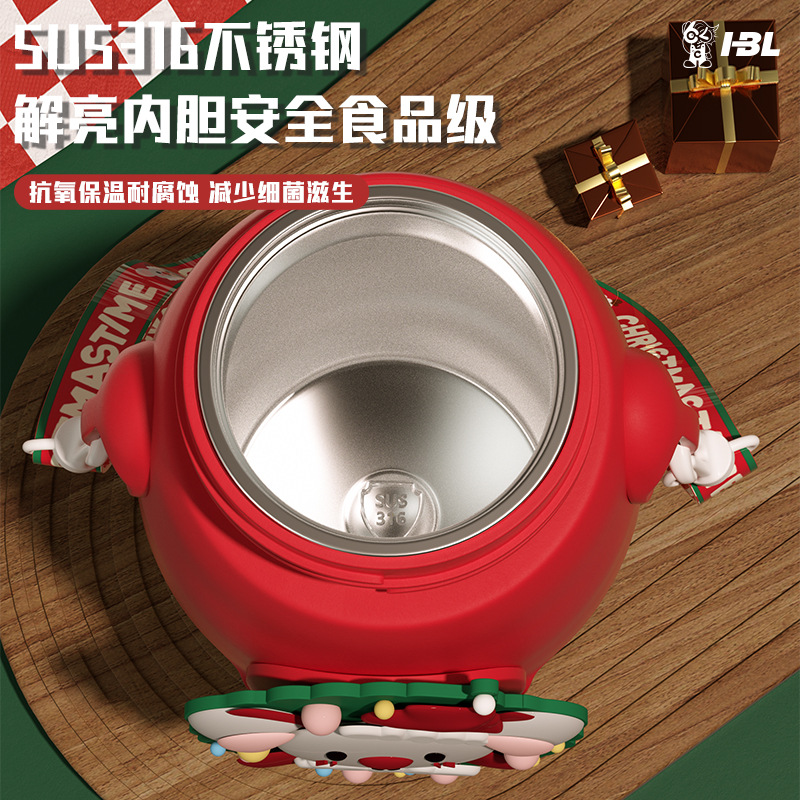 Marca nueva taza de vacío 316 taza giratoria de acero inoxidable de dibujos animados de alta apariencia hombres y mujeres taza de agua Regalo De vacaciones láser logo