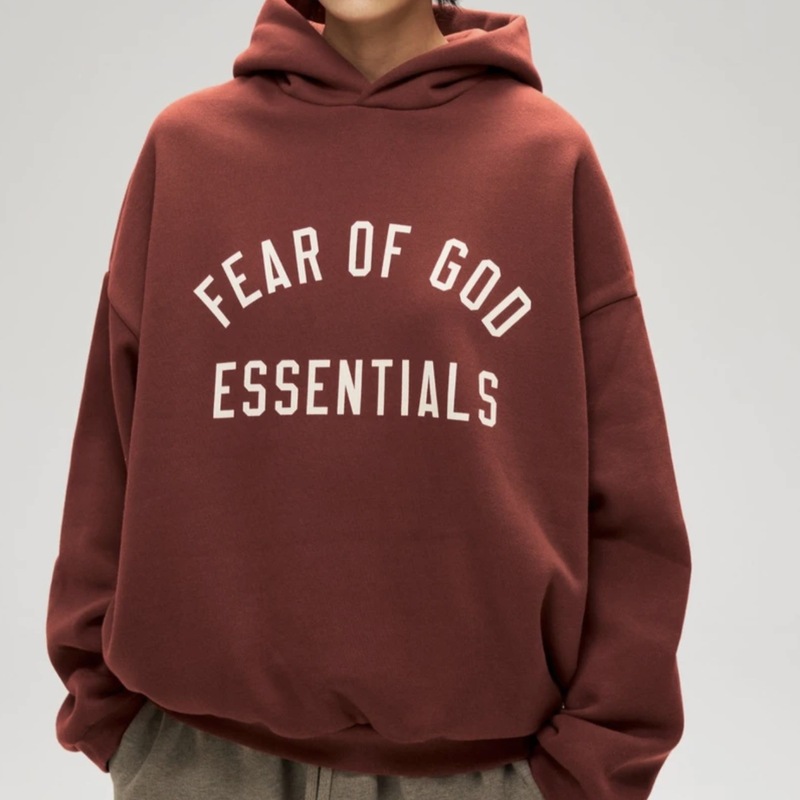 FOG FEAR OF GOD トレンディなベルベットのダブルレタープリントラウンドネックスウェットシャツカジュアルメンズとレディーススウェットシャツ|undefined