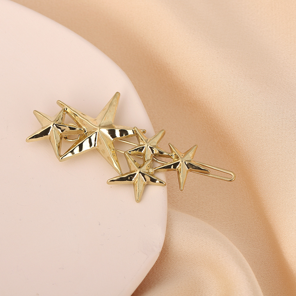 Fashion Star Alloy Plating Hair Clip 1 Piece display picture 8