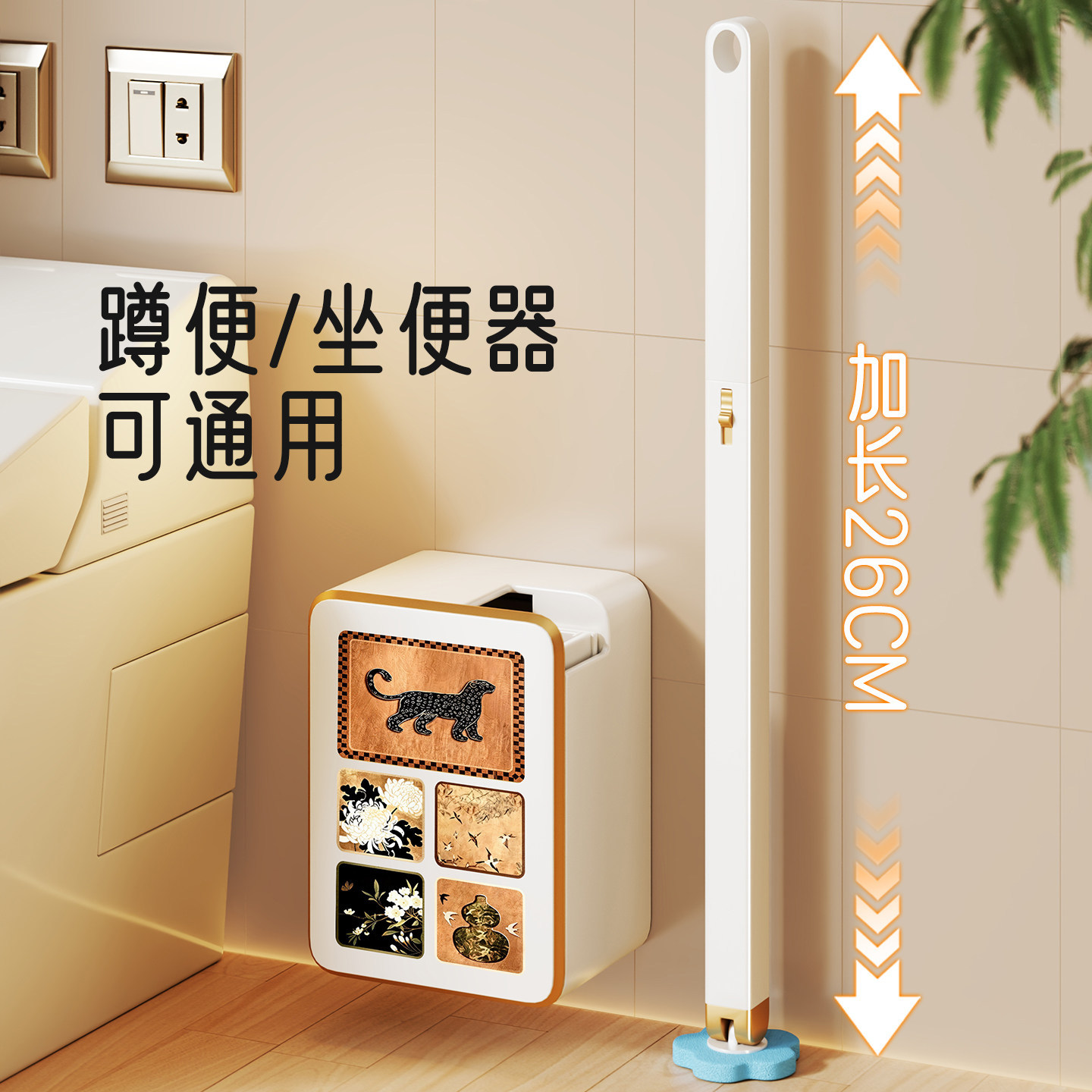 Juego de Cepillo Desechable para Inodoro de Goma Suave Multifuncional para Baño image 5