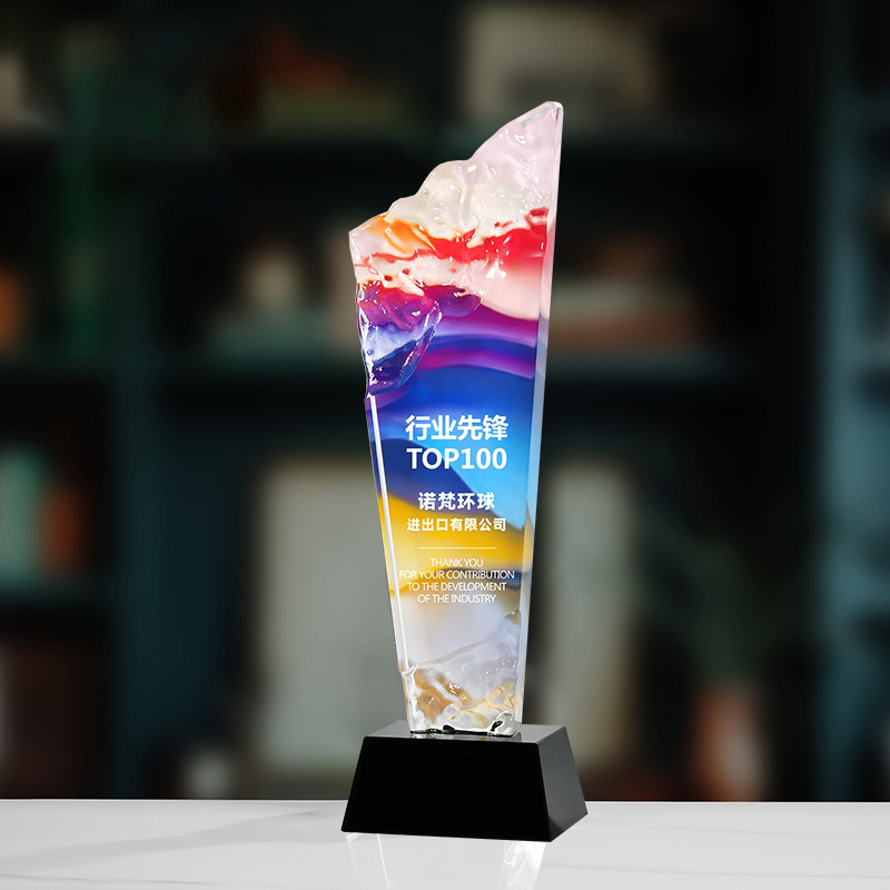 Trofeo de Cristal y Madera con Impresión a Color Grabado para Eventos Deportivos y Reunión Anual image 122