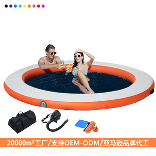 Customized - Cross-Border - Inflatable Hammock Floating Platform Dock Water Floating Tray Outdoor