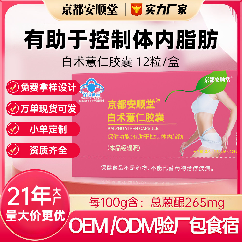 Blue Hat Health Products Atractylodes and Job's Tears Slimming…