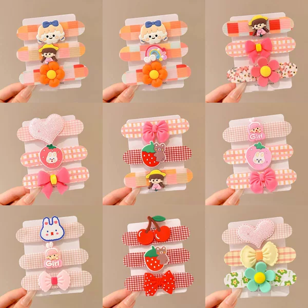 Trendy Children's Magic Hair Stickers 2026 Spring/Summer Girls' Bangs Stickers, Hair Clips for the Back of the Head, Hair Accessories Wholesale for Girls